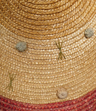 Load image into Gallery viewer, 50s STRAW CONICAL PLATTER HOLIDAY / SUMMER SUN HAT