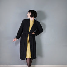 Load image into Gallery viewer, 40s RUE DE LA PAIX BLACK BEADED GOTHIC PARISIAN BELTED COAT - S