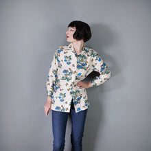 Load image into Gallery viewer, 70s AUTUMNAL NOVELTY PRINT MUSHROOM AND SNAIL PRINT SHIRT - L