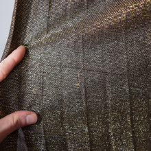 Load image into Gallery viewer, 70s 80s DARK GOLD &quot;KADIX&quot; PLEATED &quot;TRAVILLA&quot; style COCKTAIL DRESS - XS-S