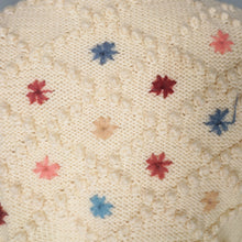 Load image into Gallery viewer, AUSTRIAN / TYROLEAN CREAM COLOURED BOBBLE KNIT FOLKLORE CARDIGAN - M-L