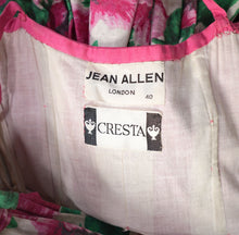 Load image into Gallery viewer, 50s JEAN ALLEN FULL SKIRTED FLORAL PARTY GOWN / DRESS WITH HOOP PETTICOAT - XS-S