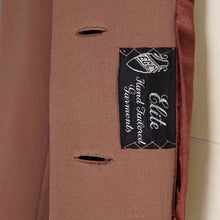Load image into Gallery viewer, 40s ELITE HAND TAILORED BROWN COLOURBLOCK FITTED JACKET - XS-S