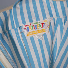 Load image into Gallery viewer, 50s 60s BERKERTEX CONTIENTALS SUMMER STRIPE 3 PIECE ROMPER, SKIRT AND BOLERO SET - XS