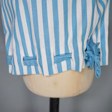 Load image into Gallery viewer, 50s 60s BERKERTEX CONTIENTALS SUMMER STRIPE 3 PIECE ROMPER, SKIRT AND BOLERO SET - XS