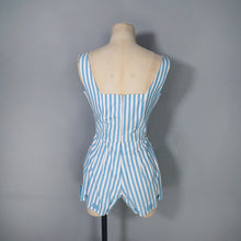 Load image into Gallery viewer, 50s 60s BERKERTEX CONTIENTALS SUMMER STRIPE 3 PIECE ROMPER, SKIRT AND BOLERO SET - XS