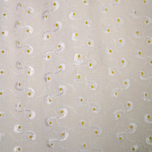 Load image into Gallery viewer, 60s YELLOW AND WHITE BRODERIE ANGLAISE FIT FULL SKIRTED DRESS WITH BELT - S