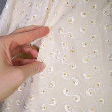 Load image into Gallery viewer, 60s YELLOW AND WHITE BRODERIE ANGLAISE FIT FULL SKIRTED DRESS WITH BELT - S