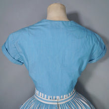 Load image into Gallery viewer, 50s 60s BERKERTEX CONTIENTALS SUMMER STRIPE 3 PIECE ROMPER, SKIRT AND BOLERO SET - XS