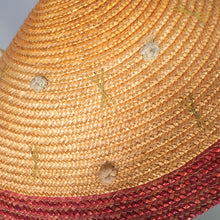 Load image into Gallery viewer, 50s STRAW CONICAL PLATTER HOLIDAY / SUMMER SUN HAT
