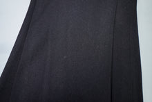 Load image into Gallery viewer, 60s/70s RADLEY BLACK MOSS CREPE STRAPPY MAXI DRESS WITH LACE TRIM - XS
