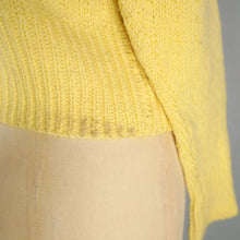 Load image into Gallery viewer, HANDKNITTED TYROLEAN / BAVARIAN YELLOW CARDIGAN - S-M