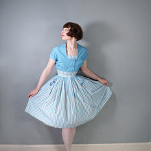 Load image into Gallery viewer, 50s 60s BERKERTEX CONTIENTALS SUMMER STRIPE 3 PIECE ROMPER, SKIRT AND BOLERO SET - XS