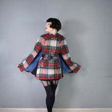 Load image into Gallery viewer, RANNOCH DESIGNS SCOTTISH TARTAN WOOL AND MOHAIR CAPE COAT - S-M