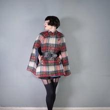 Load image into Gallery viewer, RANNOCH DESIGNS SCOTTISH TARTAN WOOL AND MOHAIR CAPE COAT - S-M