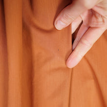 Load image into Gallery viewer, 50s TONI TODD RUST ORANGE DAY DRESS WITH PIN TUCKS AND LACE - S