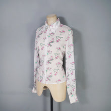 Load image into Gallery viewer, 60s 70s PUPPY DOG NOVELTY PRINT BISHOP SLEEVE COTTON SHIRT - S-M