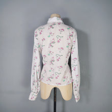 Load image into Gallery viewer, 60s 70s PUPPY DOG NOVELTY PRINT BISHOP SLEEVE COTTON SHIRT - S-M