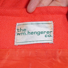Load image into Gallery viewer, 70s WM. HENGERER LUMINOUS RED MILITARY STYLE CAPE COAT WITH BELT - M-L