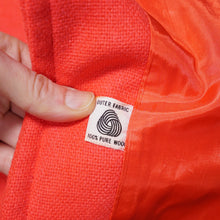 Load image into Gallery viewer, 70s WM. HENGERER LUMINOUS RED MILITARY STYLE CAPE COAT WITH BELT - M-L