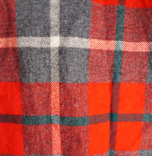 Load image into Gallery viewer, 50s PENDLETON BRIGHT RED AND GREY PLAID CHECK 49ER WOOL JACKET - M
