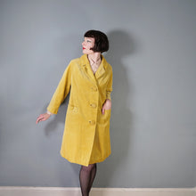 Load image into Gallery viewer, 60s BRIGHT YELLOW JUMBO CORD CORDUROY AUTUMN BOX / CAR COAT - M