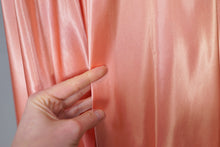 Load image into Gallery viewer, 40s BLUSH PINK SATIN ZIP FRONT LONG LOUNGEWEAR ROBE DRESS - S