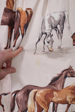 Load image into Gallery viewer, 60s JOHN TRAVERS BIG HORSE PRINT THICK COTTON FULL SKIRT - 27-28&quot;