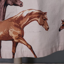 Load image into Gallery viewer, 60s JOHN TRAVERS BIG HORSE PRINT THICK COTTON FULL SKIRT - 27-28&quot;