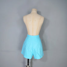Load image into Gallery viewer, 50s 60s MINT PASTEL BLUE HIGH WAISTED SHORT SHORTS - 27.5"