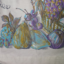 Load image into Gallery viewer, 50s FRUIT BASKET NOVELTY HARVEST PRINT FULL COTTON SWING SKIRT - 29&quot;