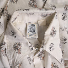 Load image into Gallery viewer, 70s KENNINGTON MICKEY MOUSE AND ART DECO DANCERS NOVELTY PRINT SHIRT - M