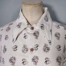 Load image into Gallery viewer, 70s KENNINGTON MICKEY MOUSE AND ART DECO DANCERS NOVELTY PRINT SHIRT - M