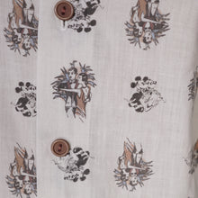 Load image into Gallery viewer, 70s KENNINGTON MICKEY MOUSE AND ART DECO DANCERS NOVELTY PRINT SHIRT - M