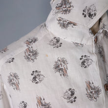 Load image into Gallery viewer, 70s KENNINGTON MICKEY MOUSE AND ART DECO DANCERS NOVELTY PRINT SHIRT - M