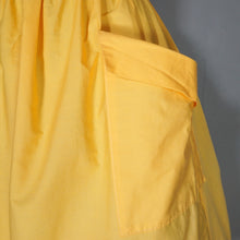 Load image into Gallery viewer, 80s does 50s BRIGHT YELLOW FULL SKIRTED BACK BUTTON SUN DRESS - XS-S