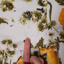 Load image into Gallery viewer, 60s AUTUMNAL YELLOW AND ORANGE FLORAL DRESS WITH PETTICOAT - S