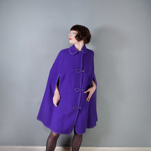 Load image into Gallery viewer, 70S BOLDEST PURPLE AND FLURO PINK REVERSIBLE CAPE - S-M