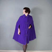 Load image into Gallery viewer, 70S BOLDEST PURPLE AND FLURO PINK REVERSIBLE CAPE - S-M