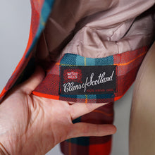 Load image into Gallery viewer, 60s does 40s BROWNSTONES RED GREEN TARTAN BOMBER STYLE JACKET - S-M