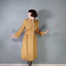 Load image into Gallery viewer, 40s "FERNPROOF" CAMEL COLOURED WOOL TRENCH STYLE COAT - S-M