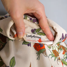 Load image into Gallery viewer, 70s MUSHROOM / TOADSTOOL AND SNAIL PRINT NOVELTY AUTUMN SHIRT - L