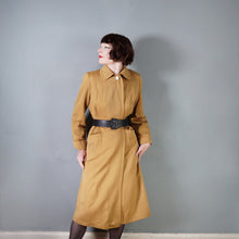 Load image into Gallery viewer, 40s "FERNPROOF" CAMEL COLOURED WOOL TRENCH STYLE COAT - S-M