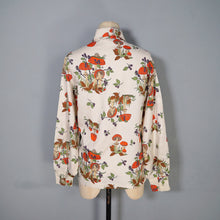 Load image into Gallery viewer, 70s MUSHROOM / TOADSTOOL AND SNAIL PRINT NOVELTY AUTUMN SHIRT - L