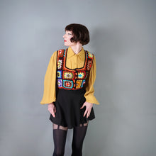 Load image into Gallery viewer, HANDMADE COLOURFUL ACRYLIC CROCHET PATCHWORK WAISTCOAT JUMPER - S