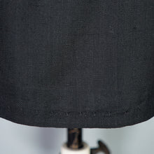 Load image into Gallery viewer, 60s NEUSTETERS BLACK WIGGLE CAGE NECK DRESS - XS
