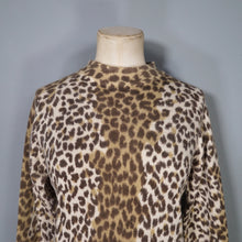 Load image into Gallery viewer, 60s 70s DEBENHAMS LEOPARD ANIMAL PRINT ANGORA BLEND WOOL JUMPER - M