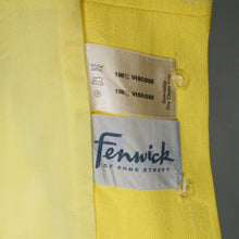 Load image into Gallery viewer, 60s "FEMINELLA" LIGHTWEIGHT YELLOW FITTED SPRING COAT - XS
