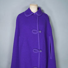 Load image into Gallery viewer, 70S BOLDEST PURPLE AND FLURO PINK REVERSIBLE CAPE - S-M