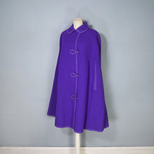 Load image into Gallery viewer, 70S BOLDEST PURPLE AND FLURO PINK REVERSIBLE CAPE - S-M